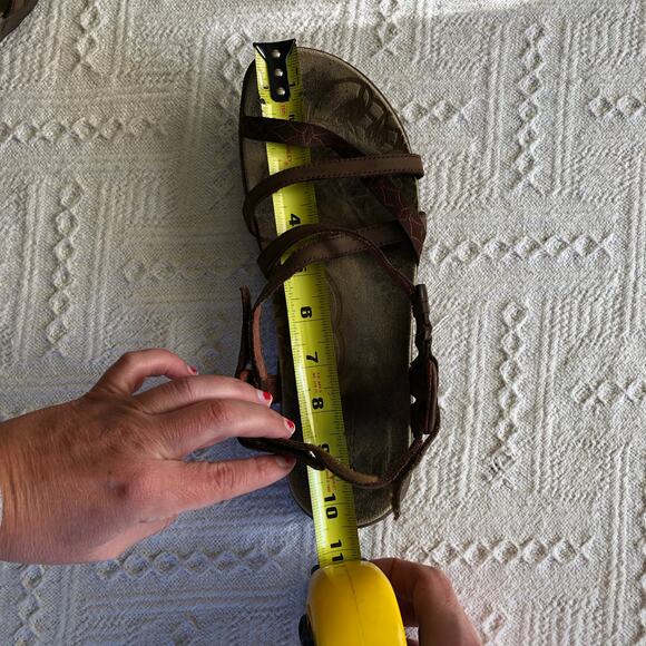 Merrell Jacardia Sandal Women Size 9 Dark Earth Q Form Air Cushion Buckle Strap - Picture 6 of 6